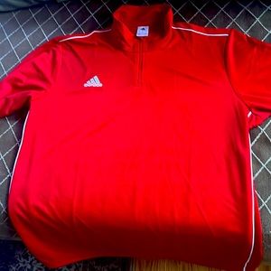 Adidas workout quarter inch zipper front pullover